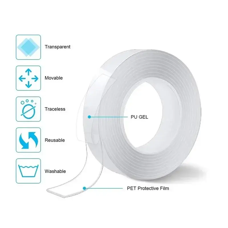 Ultra-Strong Double-Sided Adhesive Monster Tape Waterproof Wall Stickers for Home Appliance Resistant Home Improvement Tapes