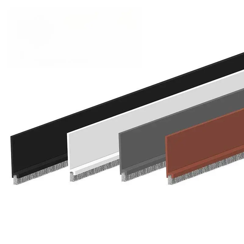 100cm Self-adhesive Door Draft Stopper Brush Seal Strip For Home Dustproof Soundproof Weather Stripping Door Bottom Guard tape