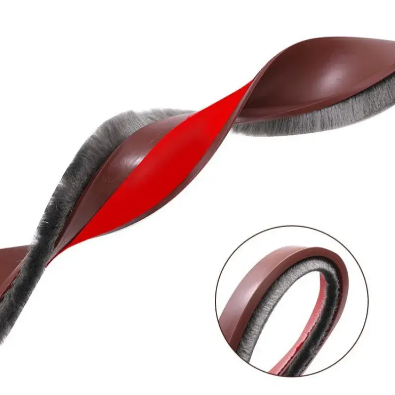 100cm Self-adhesive Door Draft Stopper Brush Seal Strip For Home Dustproof Soundproof Weather Stripping Door Bottom Guard tape
