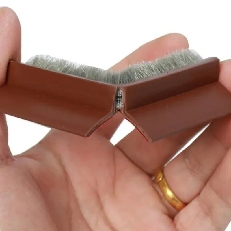 100cm Self-adhesive Door Draft Stopper Brush Seal Strip For Home Dustproof Soundproof Weather Stripping Door Bottom Guard tape