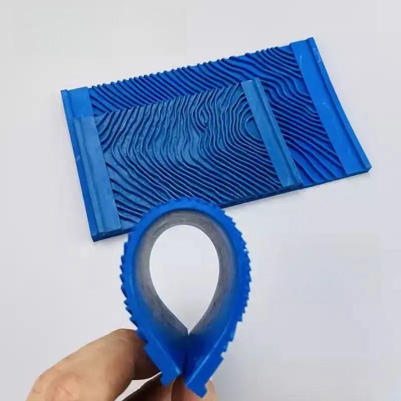 Paint Brush Wood Graining Rubber Roller Brush Painting Tools Imitation Wall Painting Home Decoration Art Embossing Graining ﻿