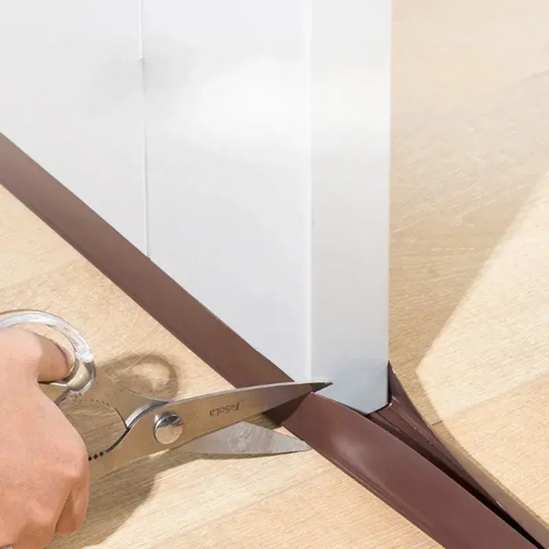 PVC Flexible Under Door Draft Stopper Door Bottom Seal Strip Weather Strip Thicker Anti-Cold Gap Blocker Sealing Weather Strip