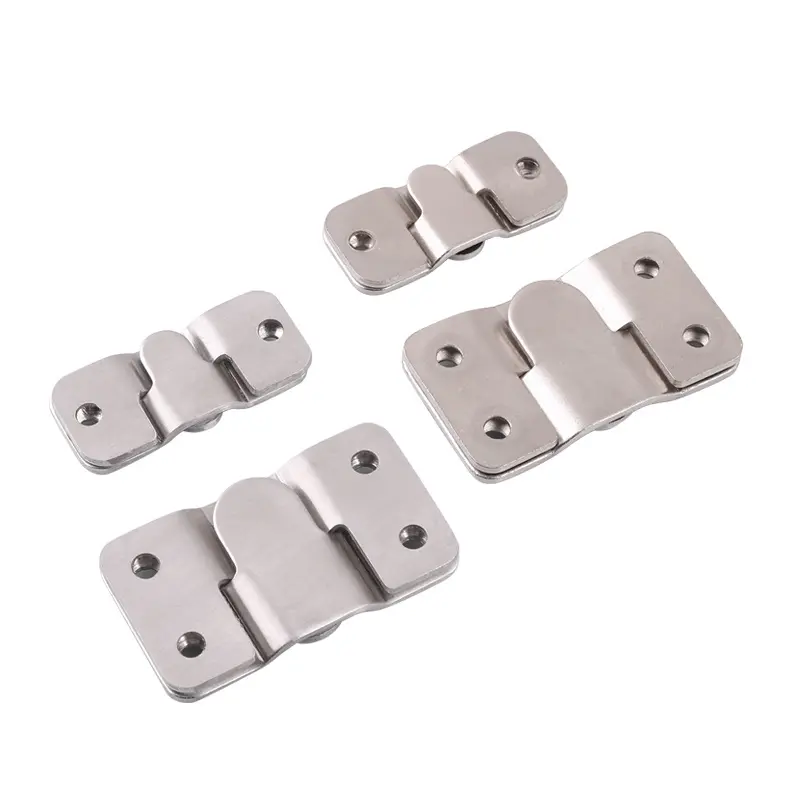 4pcs Stainless steel wall Hook picture frame keyhole hanger Z Clip Sofa bed Interlocking Flush Mount Bracket furniture connector