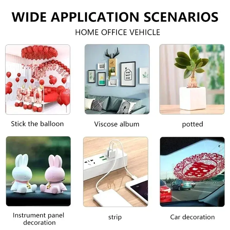 100PCS Strong seamless double-sided adhesive for couplets handmade spring couplets transparent acrylic double-sided adhesive