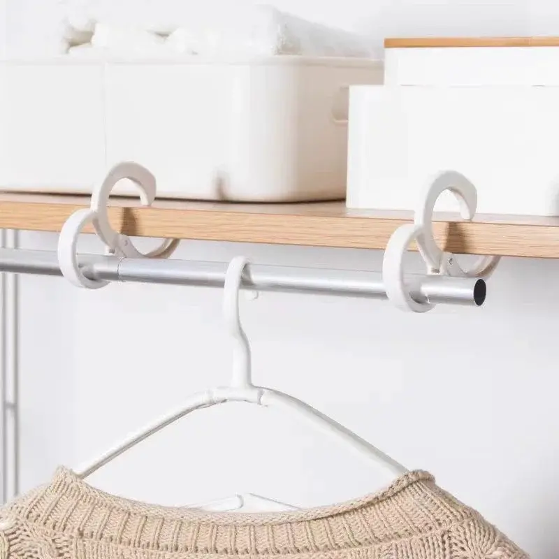 New 10PCS Multi-purpose Card Position S-hook Hanging Storage Hook Windproof Hooks S Shaped Punch-free Wardrobe Closet Hook
