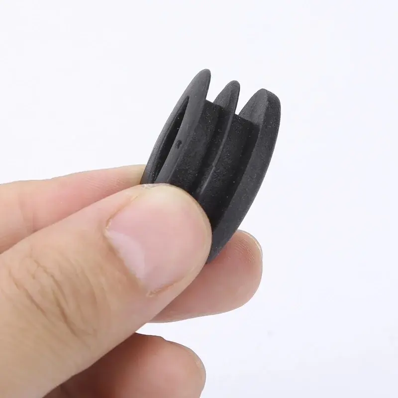 16Pcs Black Oval Table Foot Pipe Cover Table Chair Leg Tips Caps Furniture Feet Pads Anti Slip and Silent Protect Pipe Hole Plug