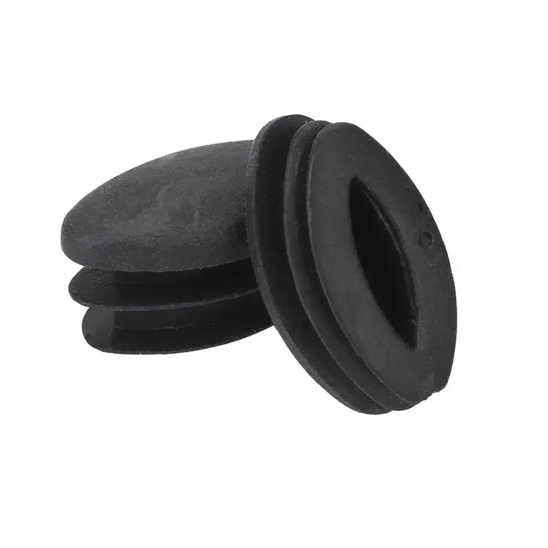 16Pcs Black Oval Table Foot Pipe Cover Table Chair Leg Tips Caps Furniture Feet Pads Anti Slip and Silent Protect Pipe Hole Plug