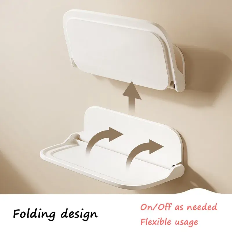 Folding Wall Mounted Shelf Saving Space Foldable Storage Rack Punch-Free Phone Holder Wifi Router Storage Tray Home Organizer