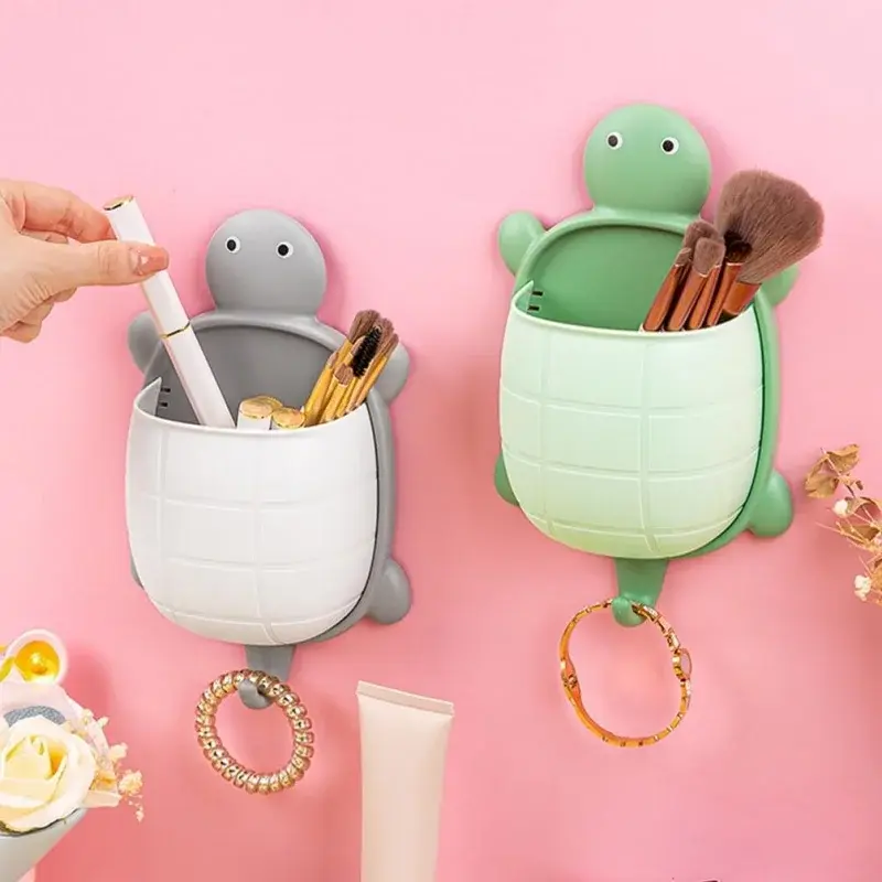 Multi functional storage rack with no drilling wall mounted bathroom kitchen wall mounted washbasin mounted turtle storage box