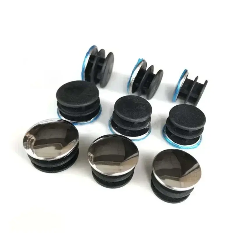 Stainless Steel Round Tube Pipe Plugs Blanking End Caps Cover Insert Bungs Furniture Accessories Diameter 16 20 22 25 40 50 60mm