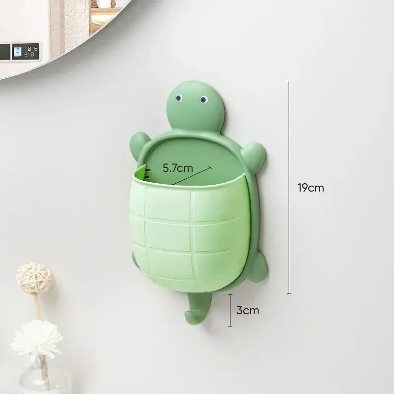 Multi functional storage rack with no drilling wall mounted bathroom kitchen wall mounted washbasin mounted turtle storage box