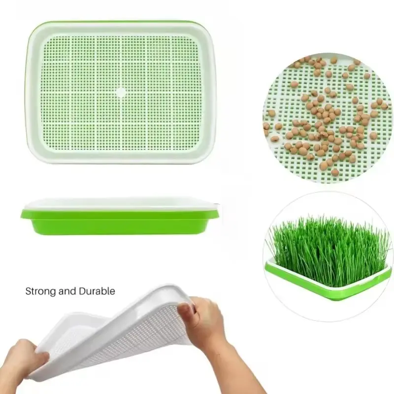 1set prout Sprout Pot Sprout Vegetable Seedling Tray Soilless Cultivation Hydroponic Equipment Pea Planting Sprout Bean Seedling
