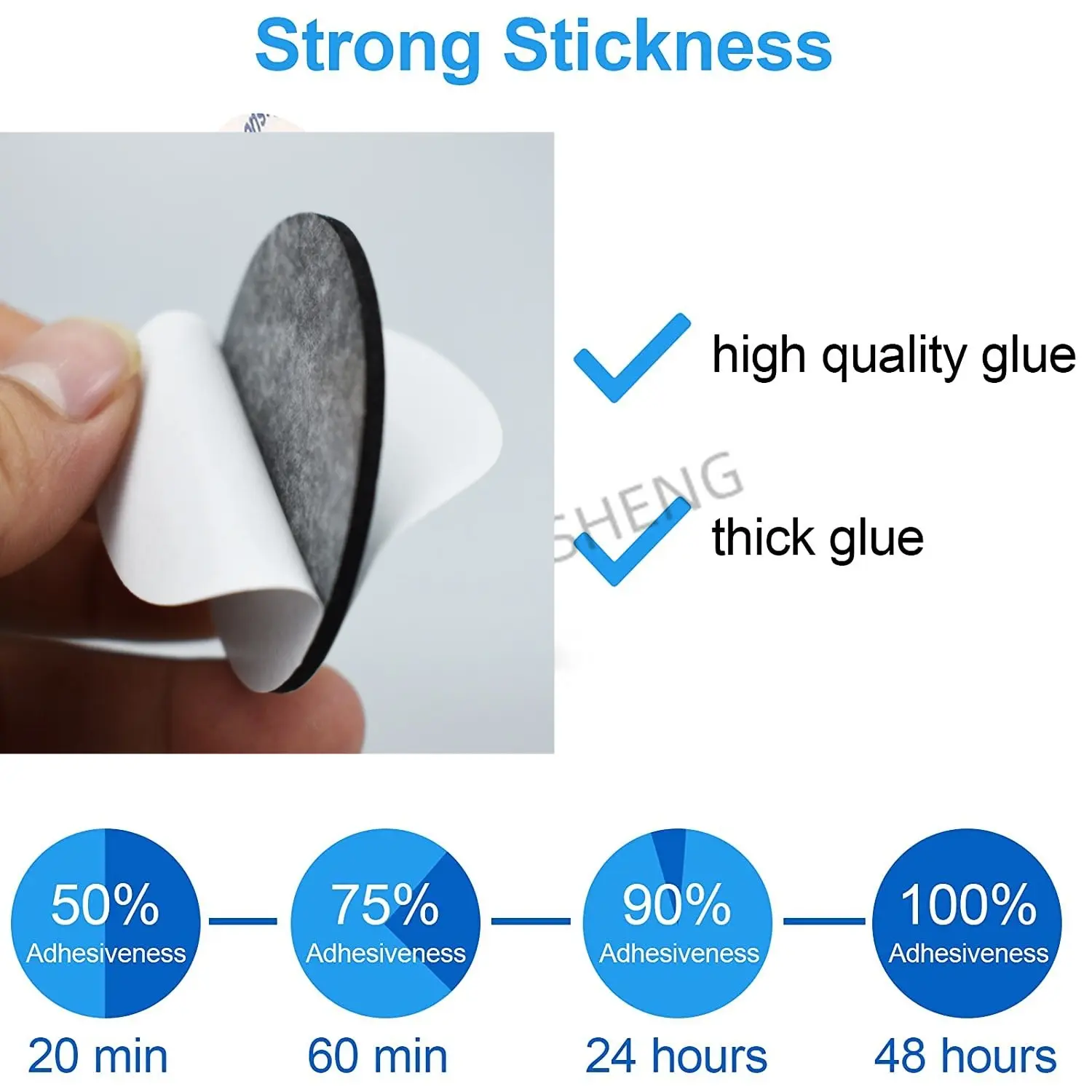 150Pcs EVA Foam Double-sided Tape Strong Pad Mounting Black Self-Adhesive Sticky Pad For Holding Soundproof Picture Light Hook