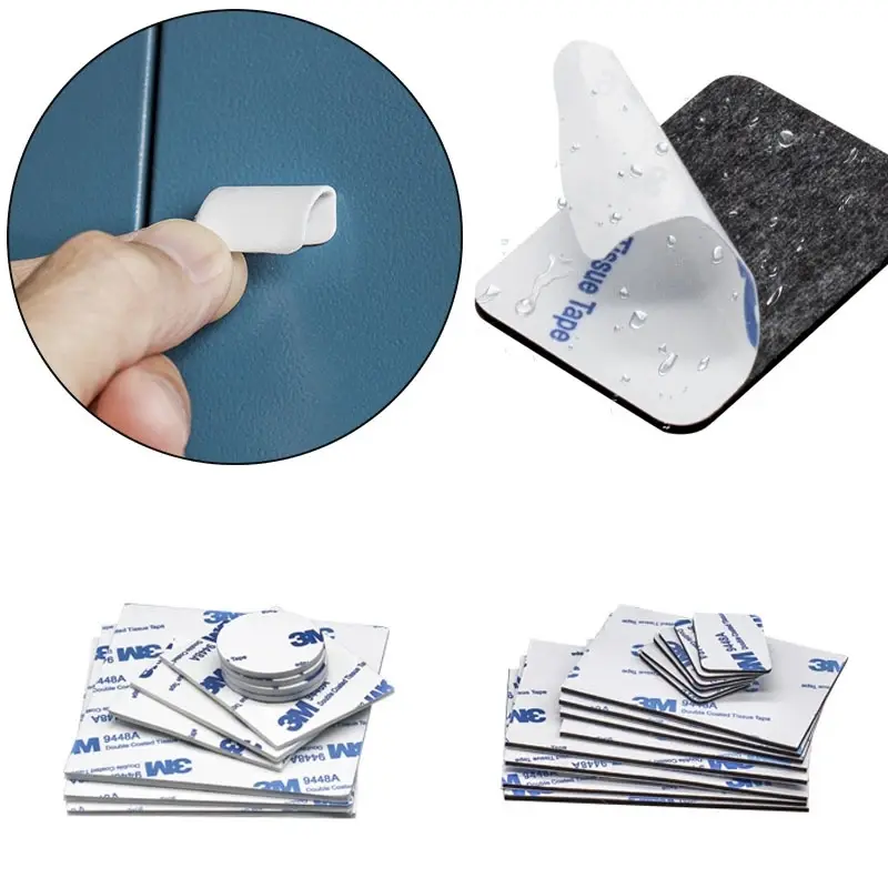 150Pcs EVA Foam Double-sided Tape Strong Pad Mounting Black Self-Adhesive Sticky Pad For Holding Soundproof Picture Light Hook