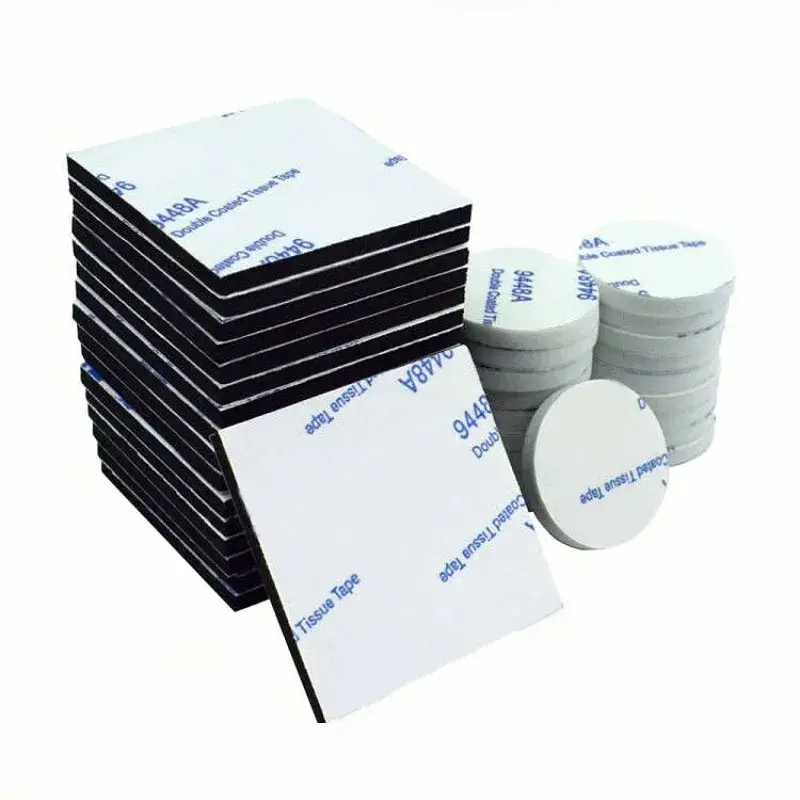 150Pcs EVA Foam Double-sided Tape Strong Pad Mounting Black Self-Adhesive Sticky Pad For Holding Soundproof Picture Light Hook