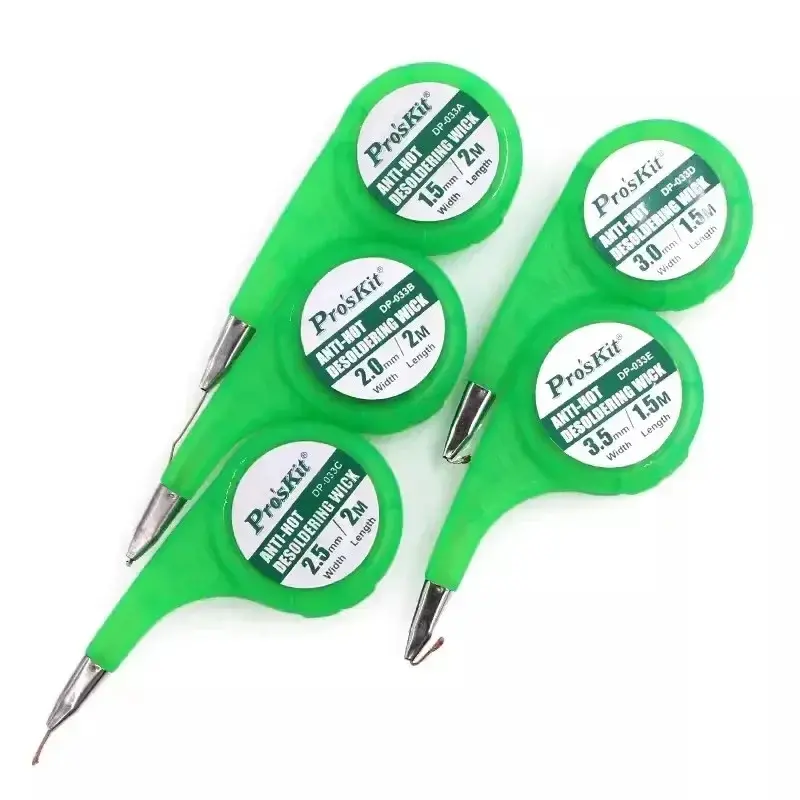 Anti-Hot desoldering wick dispenser  Desoldering Mesh Braid Tape 1.5 2.0 2.5 3.0 3.5mm for Soldering and Solder Removal tool