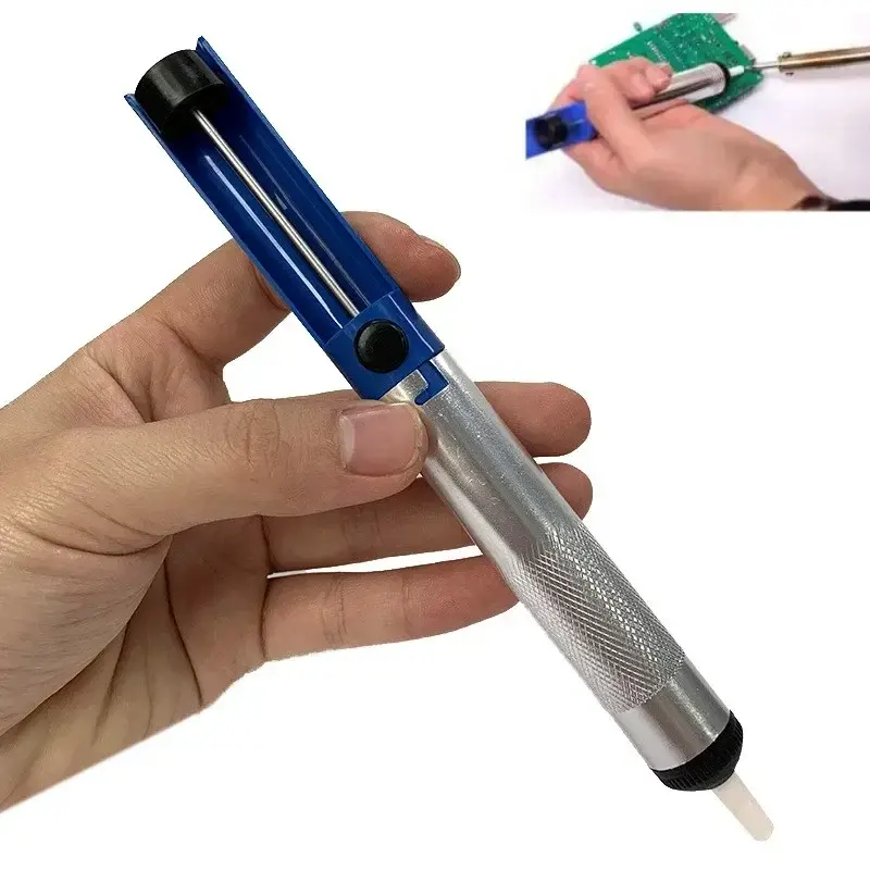Aluminum Alloy Suction Tin Gun Manual Removal Vacuum Strong High Temperature Hand Welding Tools Desolder Desoldering Pum