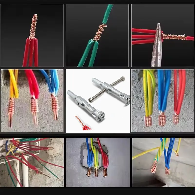 Electrical Twist Wire Tool 2~5 Hole Electrician Universal Automatic Twisting Wire Stripping Doubling Machine Connector