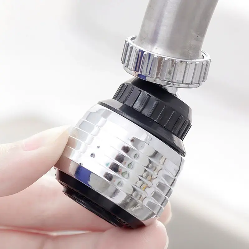 360 Degree Faucet Anti Splash Head Kitchen Water Saver Universal Rotating Bubbler Filter Nozzle Booster Nozzle Kitchen Tools