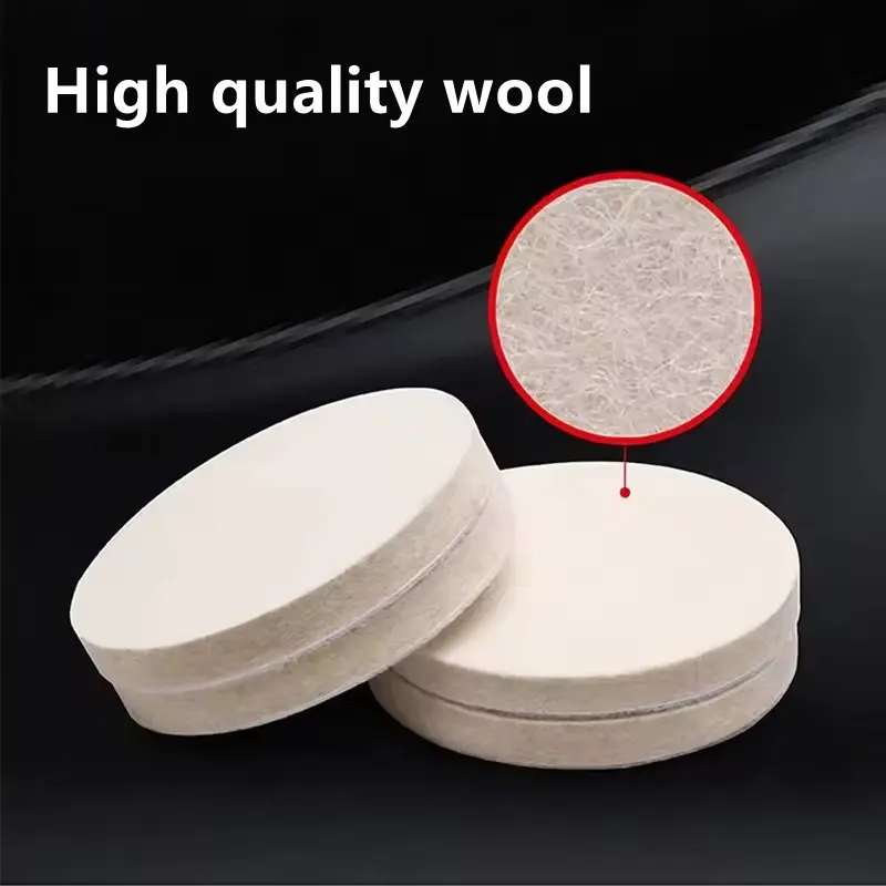 2/7inch Wool Polishing Wheel Buffing Pads Angle Grinder Wheel Felt Polishing Disc For Metal Marble Glass Ceramics