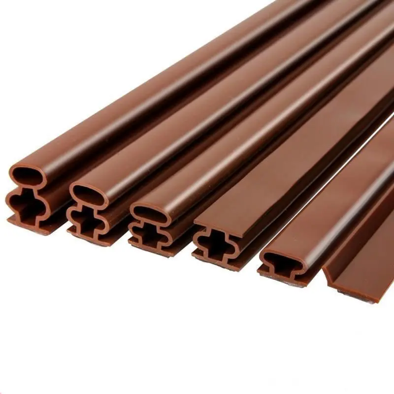 6M Door Window Sealing Strips Self-adhesive Silicone Rubber Sealing Strip Dustproof Soundproof Anti-collisio Insulation Strip