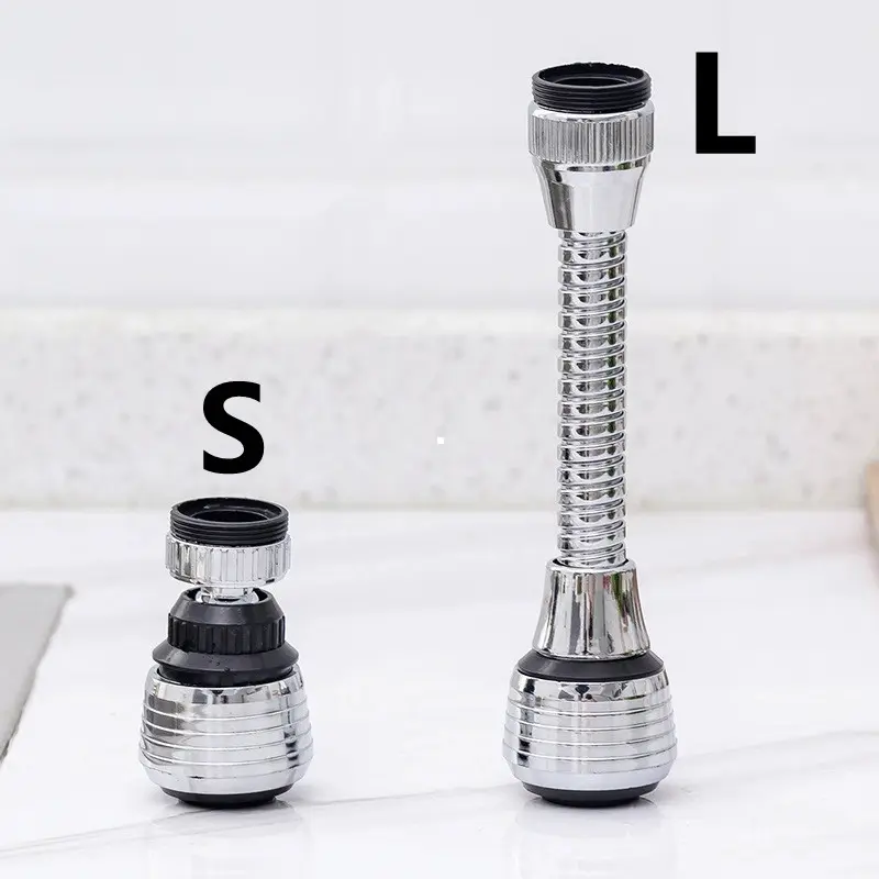 360 Degree Faucet Anti Splash Head Kitchen Water Saver Universal Rotating Bubbler Filter Nozzle Booster Nozzle Kitchen Tools
