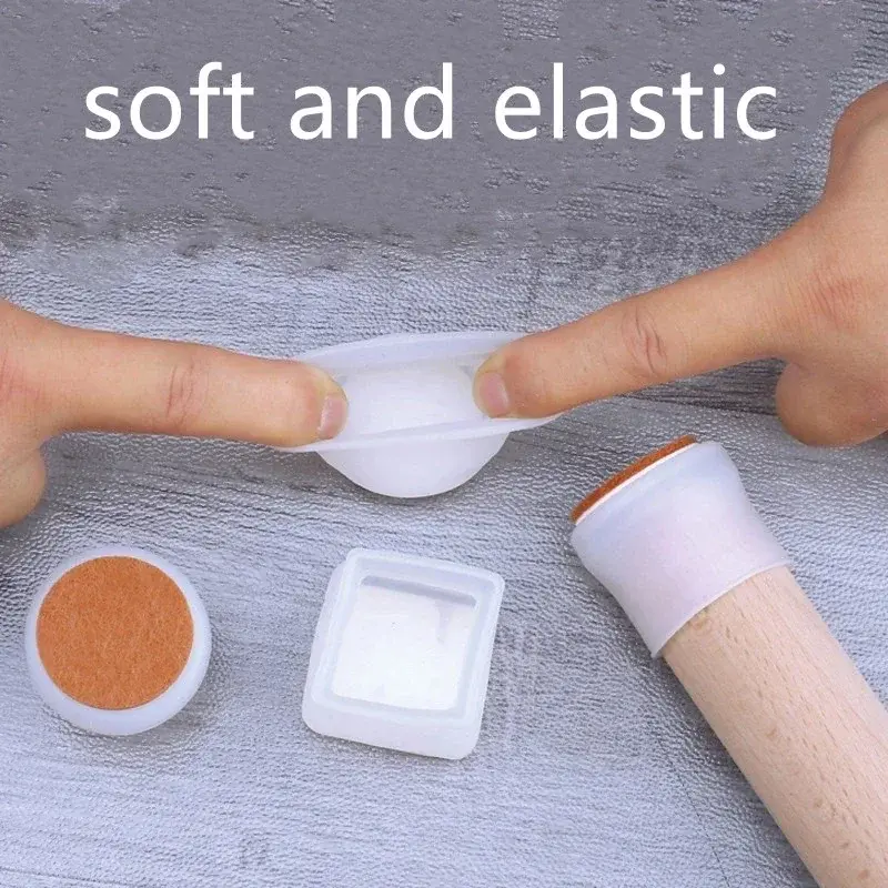 16pcs Chair Leg Caps Silicone Feet Protector Pads Furniture Table Covers Socks Plugs Cover Furniture Leveling Feet Home Decor