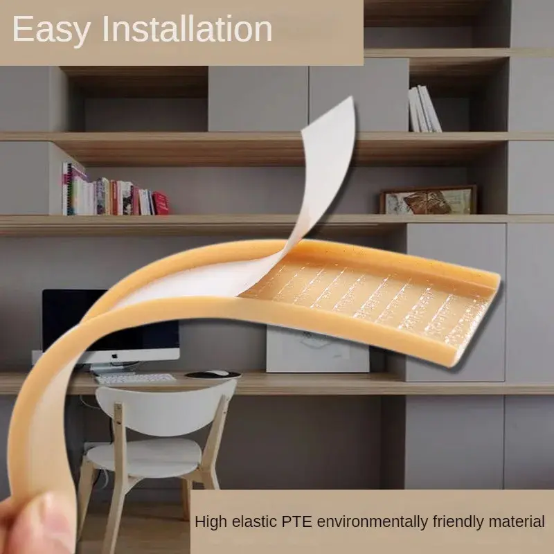 5M U-Shaped Edge Banding Tape Wood Closet Decoration Tape Self-Adhesive Furniture Table Chair Edge Protector Anti-collision Tape