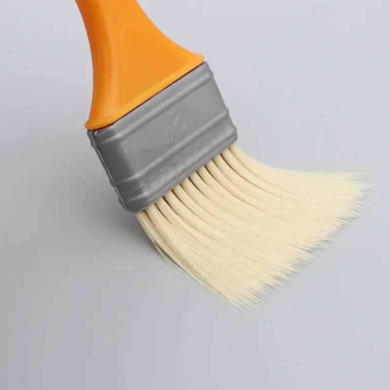 5PCS Plastic Handle Paint Brushes 1/2/3/4/5 Inch for Wall and Furniture Paint Tool Set Painting Brushes Artist Paint Brushes