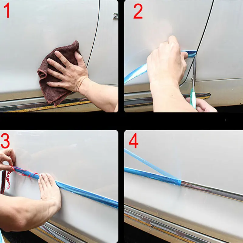Exterior Car Chrome Body Strip Bumper Auto Door Protector Moulding Styling Trim car Lamp Sticker window trim car exterior trim