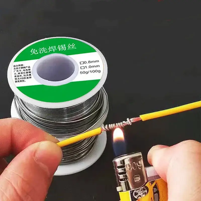 50/100G Tin Wire Soldering Wire with Flux Melt Rosin Core Solder Roll No-clean Electrical Repair Solder For Soldering
