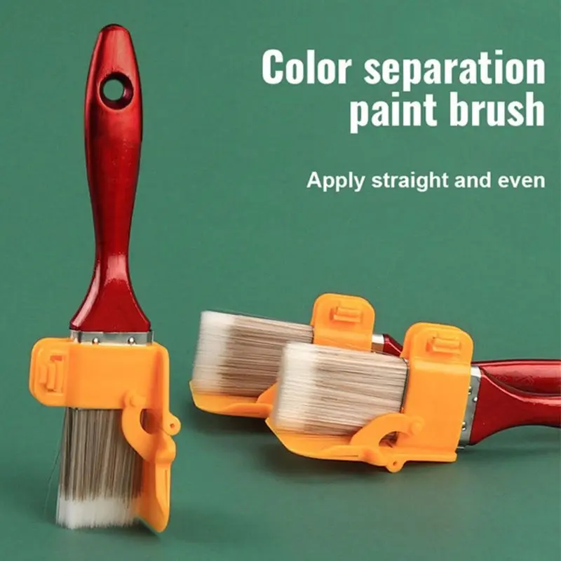Edging Color Separation Paint Brush Portable And Durable Lightweight Cleaning Brush Painting Brush With Wooden Handle Tool