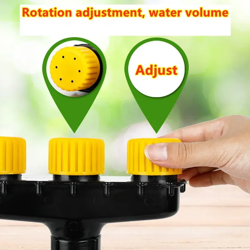 1pcs Agriculture Atomizer Nozzle Home Garden Lawn Watering Sprinkler Farm Vegetable Irrigation Water Pump 3/4/5/6 Head