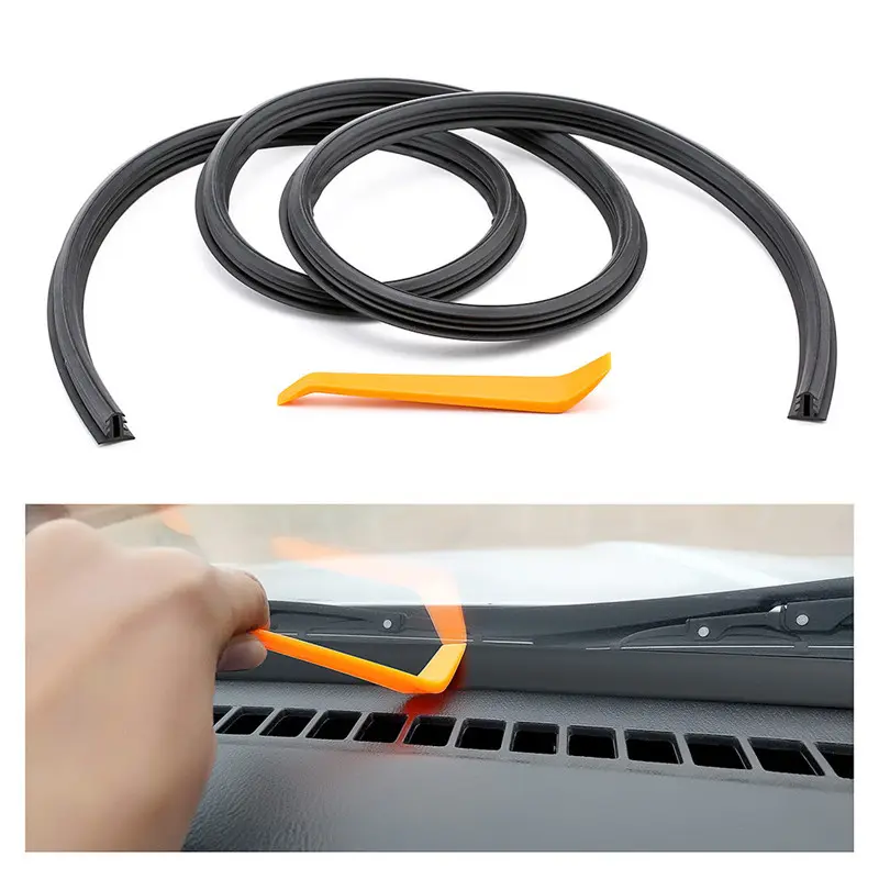 1.6M Car Dashboard Sealing Strip Interior Auto Leakproof Strips Noise Sound Insulation Rubber Trim Weatherstrip Car Accessories