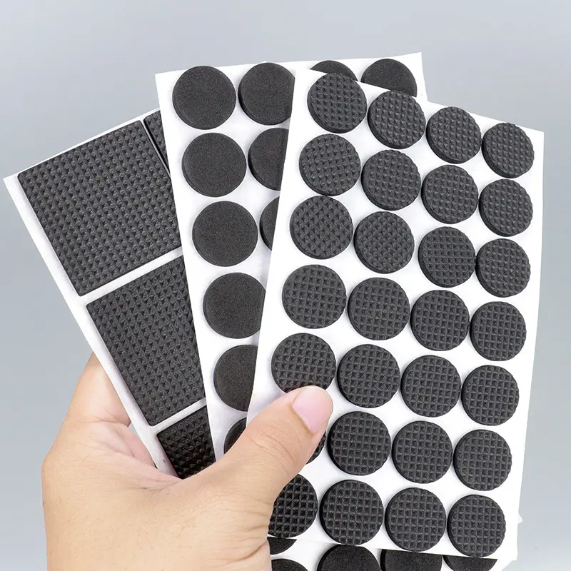 Rubber Pads For Chair Leg Furniture Anti Slip Mat Bumper Damper Self Adhesive Table Feet Protector Floor Protector Pads Hardware