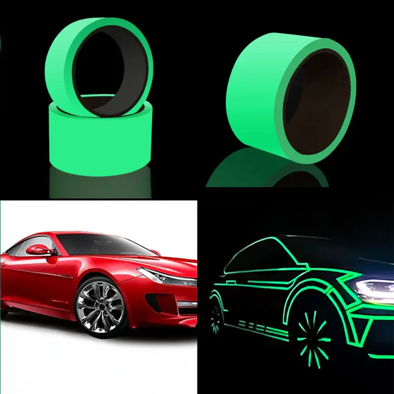Luminous Tape Luminous Tape Green Warning Ground Light Storage Stair Anti Slip Sticker Reflective Fluorescent Tape