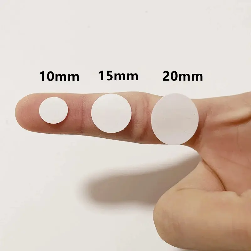 70Pcs 10/15/20mm Transparent Sticky Dots Self Adhesive Hook Loop Fastener Tape Glue No Trace Nano Waterproof Adhesive Sticker