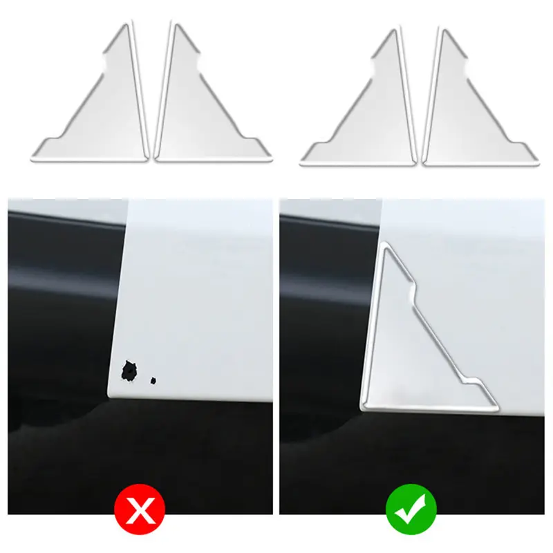 4Pcs Car Door Corner Protective Cover Door Scratch Protector Silicone Anti-collision Covers Door Corner Guard Auto Accessories