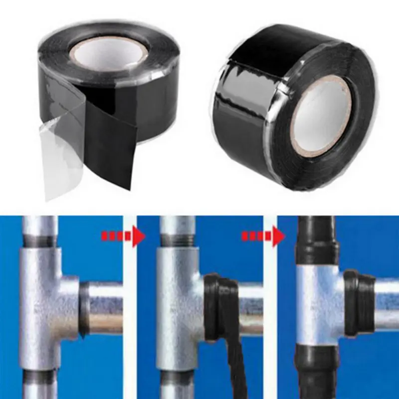 Super Strong PVC Waterproof Silicone Tape Water Pipe Quick Leak Proof Repair Insulation Adhesive Self-adhesive Waterproof