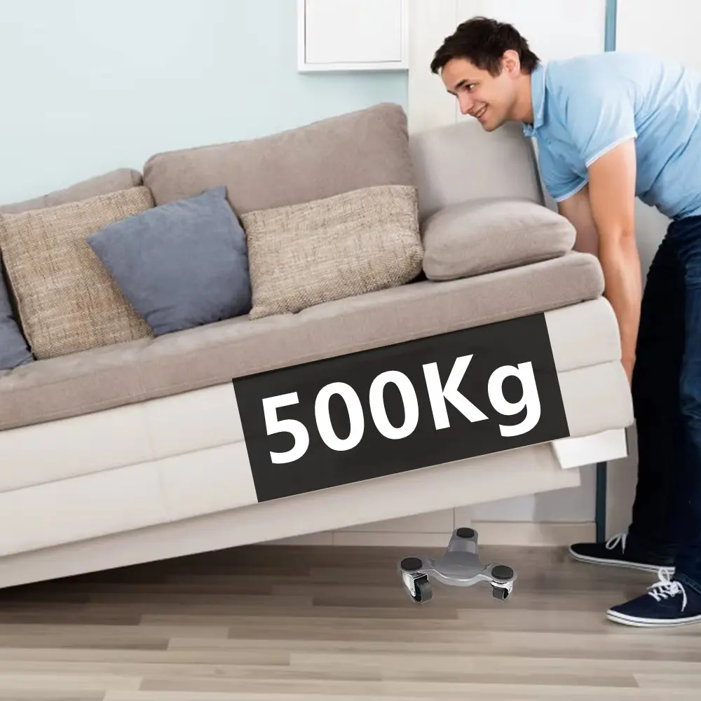 500Kg Mover Dolly 3 Wheels heavy object mover Moving Dolly Furniture triangular iron for Cabinet Mover Wheel Moving Furniture