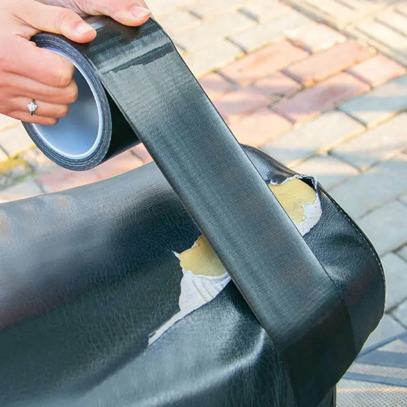 Self Adhesive Leather Repair Tape for Sofa Car Seats Handbags Jackets Furniture Shoes First Aid Patch Leather Patch DIY Black