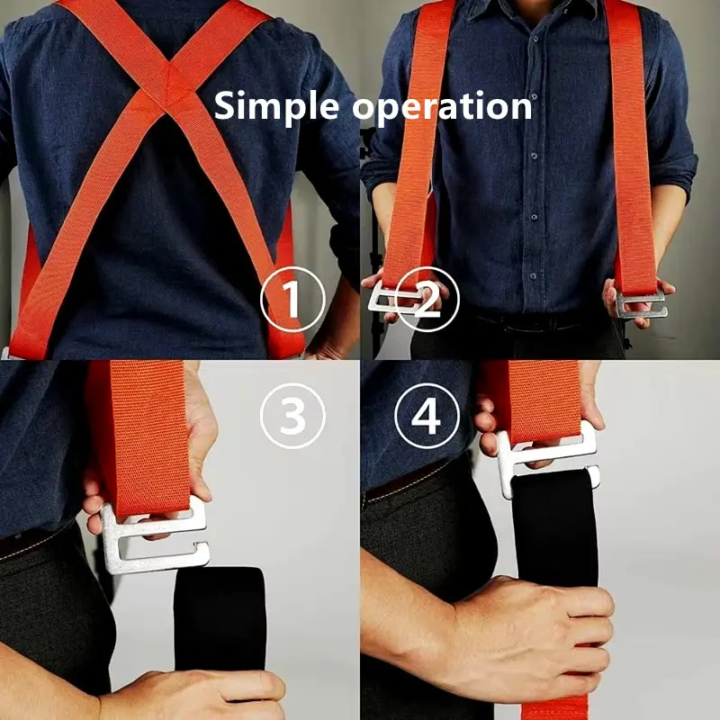 300Kg Furniture Moving Carrying Straps Shoulder Carry Rope Lift Heavy Furniture Transport Belt Ropes Lifting Cord Moving Strap