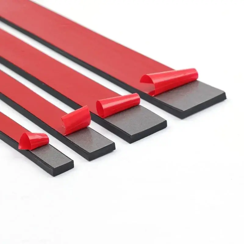 50cm Self Adhesive Rubber Strips Solid Rubber Strip DIY High Temperature Resistant Furniture Anti-skid Anti-collision Gasket