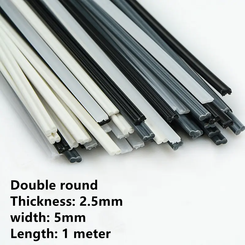 5 Meters PP/PE/PVC/ABS Plastic Welding Rods 5x2.5mm Welder Sticks Kit Welded Mesh Repair Strips Soldering Tools for Car Bumpers