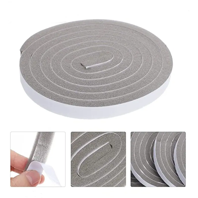 4M Door Window Sealing Strips Foam Self-adhesive Door Window Gap Noise Insulation Dust-proof Wearable Sliding Sealing Strip