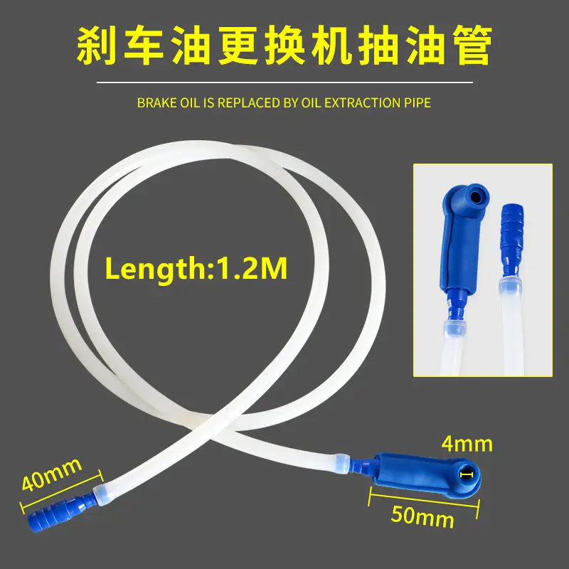 Brake Oil Changer Connector Emptying Tool with 1.2m Oil Pumping Pipe Brake Oil Replacement Tool for Car Vehicles Accessories