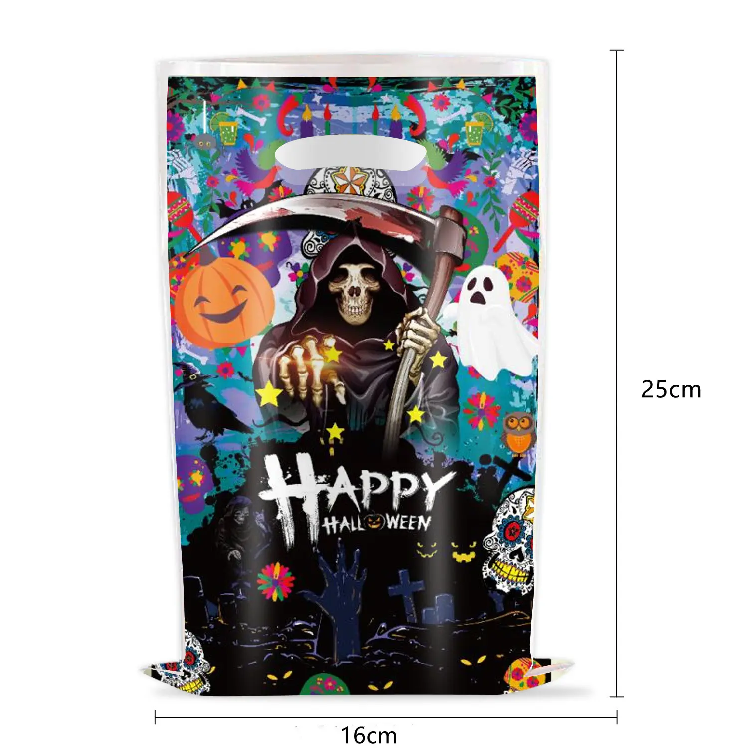 20pcs Halloween Candy Gift Bags Halloween Candy Bags Theme Trick Or Treat Bags Party Decorations Favor Goodie Gift Wrapping Bag