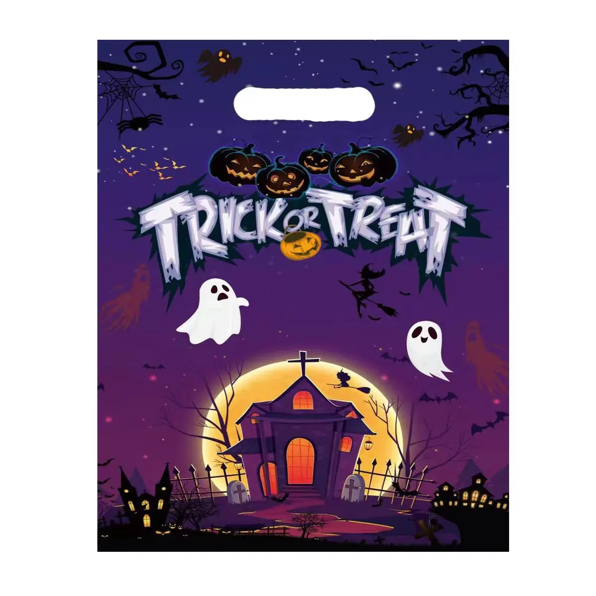 20pcs Halloween Candy Gift Bags Halloween Candy Bags Theme Trick Or Treat Bags Party Decorations Favor Goodie Gift Wrapping Bag