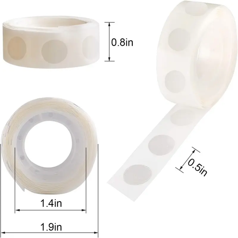100-2000pcs Double-sided Adhesive Dots Transparent Removable Balloon Adhesive Tape Glue for DIY Wedding Birthday Party Decor