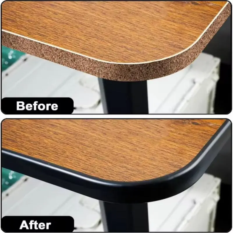 5M Self-Adhesive u-Shaped Edge Banding Strip Furniture Wood Board Cabinet Table Chair Protector Cover Silicone Rubber Seal Strip